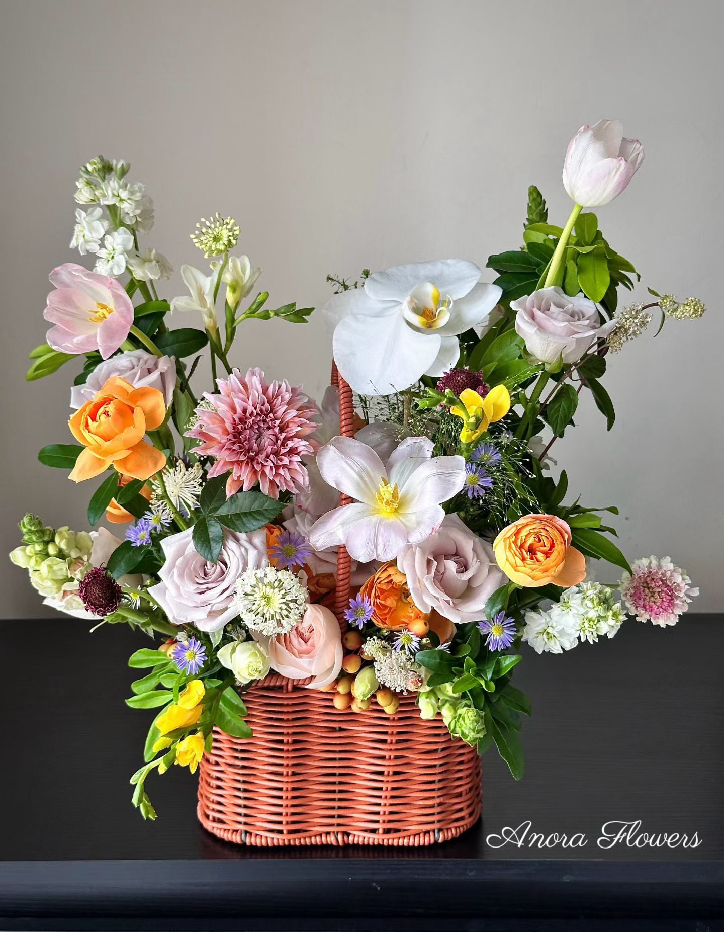 Mix Flowers Basket
